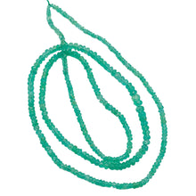 Load image into Gallery viewer, Emerald Graduated Faceted 17" Strand Rondell | 2-3 mm | Green | 300 Beads |