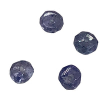 Load image into Gallery viewer, 4 Tanzanite Faceted From 3x1.25mm to 2.5x1mm Roundel Beads 009713