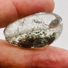 Load image into Gallery viewer, Lodalite Quartz Oval Pendant Figurine Bead | Clear Included|1 Bead| 35x20x13 mm|