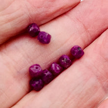 Load image into Gallery viewer, Ruby Faceted 5.5tcw Parcel Cube Beads | 4.5mm | Red | 8 Beads |