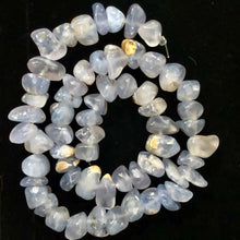Load image into Gallery viewer, Oregon Holly Blue Chalcedony Agate 74 Gram Nugget| 10X10X8 15X10X8 |Blue 60 Bead