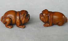 Load image into Gallery viewer, Carved Boxwood Sharpei Dog Ojime/Netsuke Bead - PremiumBead Alternate Image 3