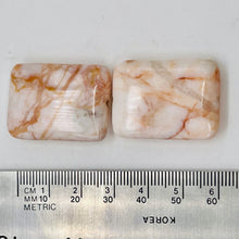 Load image into Gallery viewer, 2 Fire Jasper Rectangle Pendant Beads 008946