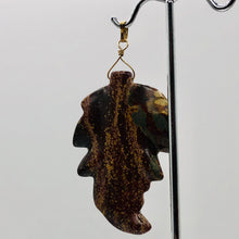 Load image into Gallery viewer, Carved Brecciated Jasper Leaf & 14Kgf Pendant 509416C
