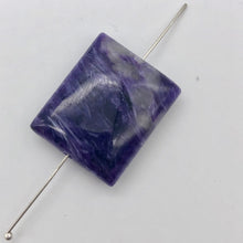 Load image into Gallery viewer, 70cts of Rare Rectangular Pillow Charoite Beads | 2 Beads | 25x20x8mm | - PremiumBead Alternate Image 6