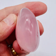Load image into Gallery viewer, Rose Quartz Oval Meditation Worry Stone | 53x47x25mm | Pink | 1 Stone |