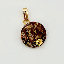 Load image into Gallery viewer, Rainbow Flower Jasper 14K Gold Filled Pendant | 12x6mm | 3/4" Long |