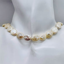 Load image into Gallery viewer, Designer Dream 14x10x4mm Cream Oval Coin Pearl Strand 103913