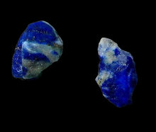 Load image into Gallery viewer, 2 Natural Rough Indigo Lapis Nugget Pendant Beads 5776