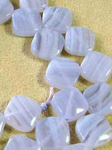 Load image into Gallery viewer, 5 Passion Blue Lace Agate 10x10x4mm Diamond Beads 009374 - PremiumBead Alternate Image 2