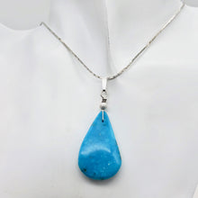 Load image into Gallery viewer, Designer! Turquoise Sterling Silver Pendant | 2 inches long |