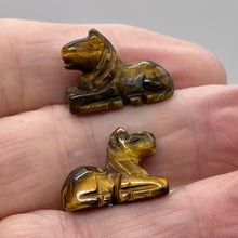 Load image into Gallery viewer, Trusty Steed Carved Tiger's Eye Horse Pony Bead Figurine