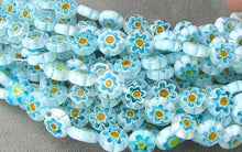 Load image into Gallery viewer, Millefiori Pretty Flowers! Coin Bead Strand 106975 - PremiumBead Alternate Image 2