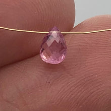 Load image into Gallery viewer, AAA Natural Brilliant Pink Sapphire .72cts Briolette Bead | 6x4mm |.72ct | Pink|