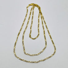 Load image into Gallery viewer, Italian! 10K Gold Figaro Link Chain 30" Necklace | 6.47g |