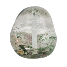 Load image into Gallery viewer, Lodalite Quartz Oval Pendant Figurine Bead | Clear Included|1 Bead| 30x26x16 mm|