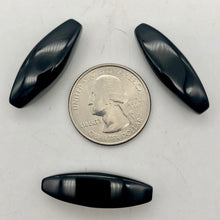 Load image into Gallery viewer, Rare Natural Onyx 4-Sided Rice Bead Strand 104650 - PremiumBead Alternate Image 7