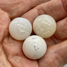 Load image into Gallery viewer, Opal Dendritic Large White Round Beads | 21mm | White | 3 |