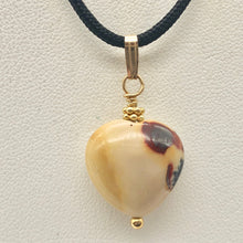Load image into Gallery viewer, Love! White and Red Mookaite 14kgf Heart Pendant 504891D - PremiumBead Alternate Image 3