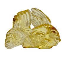 Load image into Gallery viewer, Amber Beautifully Carved Fish | 37x30x8 mm | Yellow | 1 Pendant Figurine |