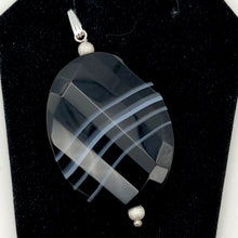 Load image into Gallery viewer, Stunning! Faceted Sardonyx Agate Sterling Silver Pendant | 2 1/4" Long |