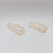 Load image into Gallery viewer, 2 Carved Rose Quartz Goddess of Willendorf Beads | 20x9x7mm | Pink - PremiumBead Primary Image 1