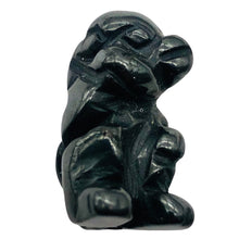 Load image into Gallery viewer, Swingin 2 Carved Hematite Monkey Beads | 20.5x12x11mm | Silver black