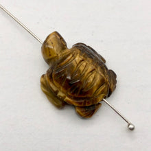 Load image into Gallery viewer, Adorable Tigereye Sea Turtle Figurine | 20x17x7mm | Golden Brown - PremiumBead Alternate Image 4