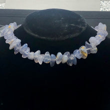 Load image into Gallery viewer, Oregon Holly Blue Chalcedony Agate 87 Grams Nugget Strand| 13x7 16x11 | 58 Bead|