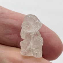 Load image into Gallery viewer, Adorable 2 Carved Quartz Monkey Beads | 20.5x12x11mm | Clear