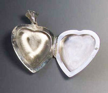 Load image into Gallery viewer, Love Sterling Silver Heart Locket Pendant 10029B - PremiumBead Alternate Image 3