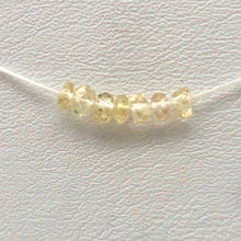 Load image into Gallery viewer, 7 Natural Imperial Topaz Faceted 3mm Roundel Beads 6184 - PremiumBead Alternate Image 2