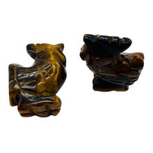 Load image into Gallery viewer, Cock A Doodle Doo Carved Tigereye Rooster Beads