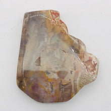 Load image into Gallery viewer, Fossilized Wood Irregular Flat Briolette | 41x36x7mm | Brown/White | 1 Pendant Bead