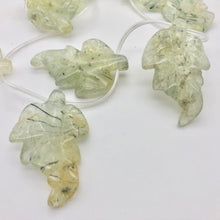 Load image into Gallery viewer, Carved Green Prehnite Leaf Briolette Bead Strand 109886C - PremiumBead Alternate Image 3