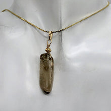 Load image into Gallery viewer, Smoky Quartz 14KGF Wire Wrap Crystal | 1 3/4" Long | Smoky clear | 1 Pendant