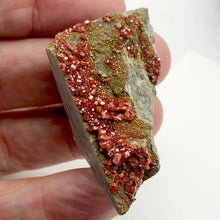 Load image into Gallery viewer, Vanadinite - Orange Red Sparkling Crystals Display Specimen |45x35x28mm | 36.2gr - PremiumBead Alternate Image 4