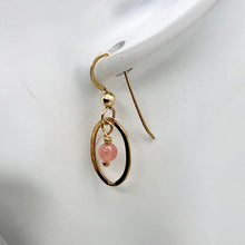 Load image into Gallery viewer, Rhodochrosite 14K Gold Filled Dangle Earrings | 2 1/4" Long | Pink |