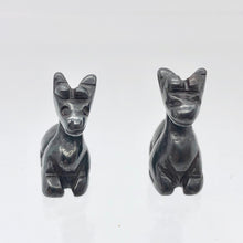Load image into Gallery viewer, Graceful 2 Carved Hematite Giraffe Beads | 21.5x17x9.5mm | Silver Grey - PremiumBead Alternate Image 7