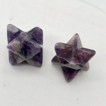 Load image into Gallery viewer, Kabbalah 2 Carved Amethyst Merkabah Star Beads 9288Am | 25x15x15mm | Purple - PremiumBead Alternate Image 8