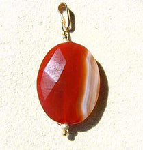Load image into Gallery viewer, Faceted Carnelian Agate & 14Kgf Pendant! 506767P3 - PremiumBead Alternate Image 3