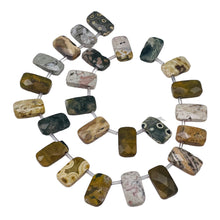 Load image into Gallery viewer, Ocean Jasper 18x10x5mm Facet Pendant Bead STRAND! 104592