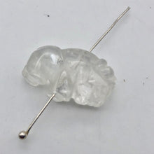 Load image into Gallery viewer, Charge! Quartz Hand Carved Bison / Buffalo Figurine | 21x14x8mm | Clear - PremiumBead Alternate Image 5