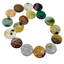 Load image into Gallery viewer, Ocean Jasper Graduated Round | 25x8 to 23x8 mm | Multi-color | 17 Beads |