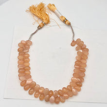 Load image into Gallery viewer, 1 Gem Quality 9x6x3.5mm Peach Moonstone Pear Briolette Bead 6099 - PremiumBead Alternate Image 5