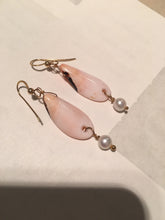 Load image into Gallery viewer, Divine Spiral Shell and FW Pearl 14Kgf Earrings 308932 - PremiumBead Alternate Image 3