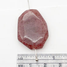 Load image into Gallery viewer, 1 Sugarplum Muscovite Faceted 26x19x8mm Oval Pendant Bead 8945