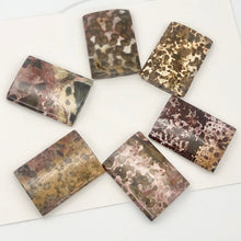 Load image into Gallery viewer, 1 Exotic Tiger Jasper 35x25x5mm Rectangular Pendant Bead 006707