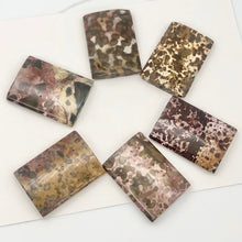 Load image into Gallery viewer, Exotic Tiger Jasper 35x25x5mm Rectangular Pendant Bead 8" Strand | 6 Beads |
