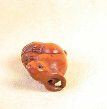 Load image into Gallery viewer, In A Basket Bunny Rabbit Boxwood Ojime/Netsuke Bead - PremiumBead Alternate Image 3